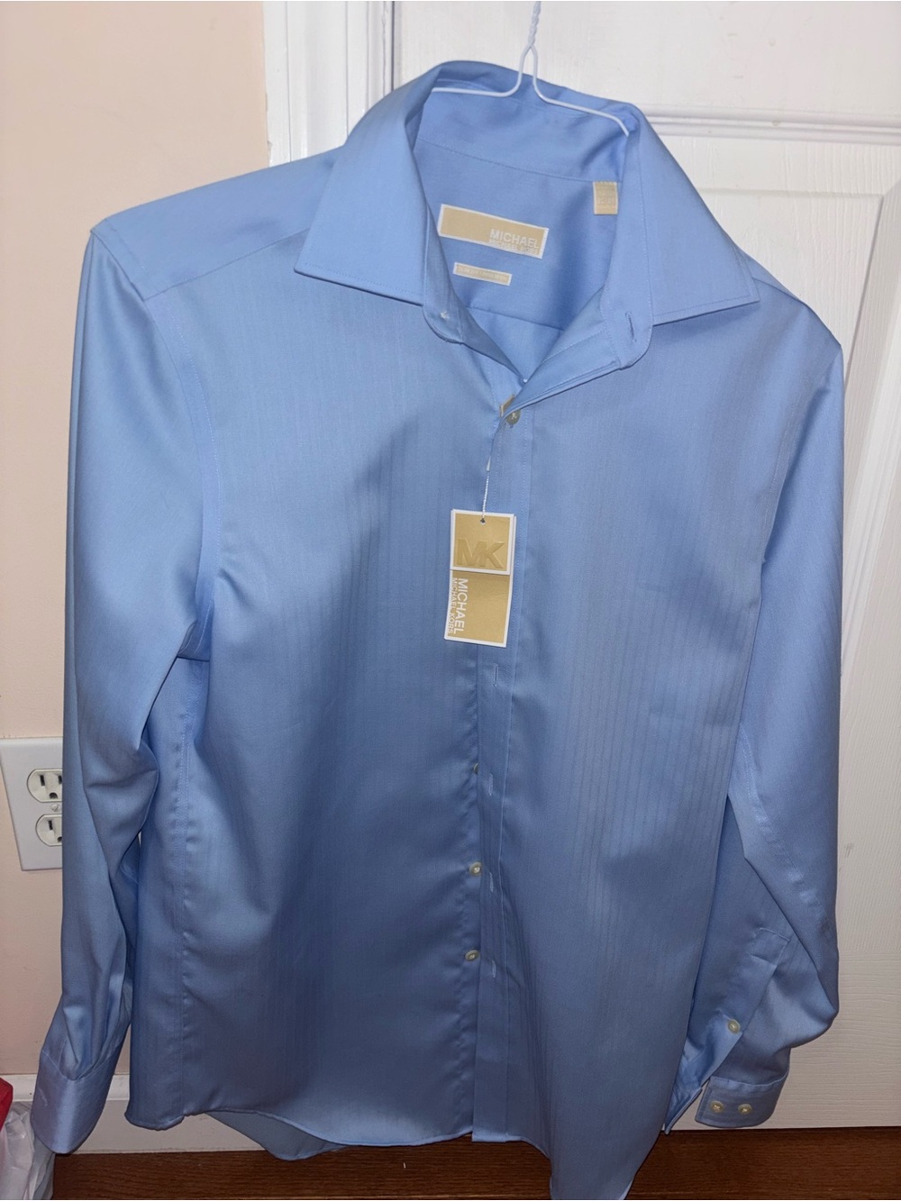 MICHAEL Michael Kors Light Blue Men's Dress Shirt